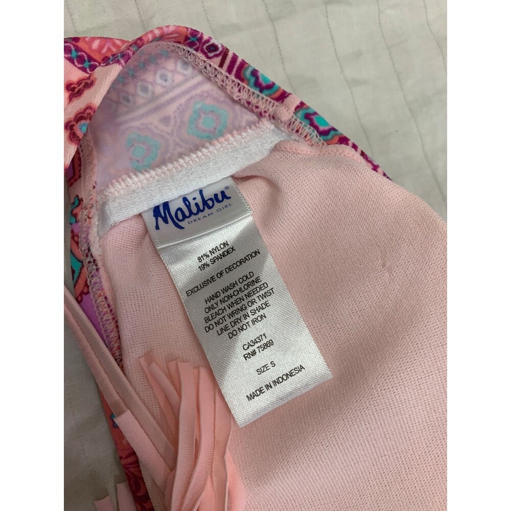MALIBU WOMENS SWIM WIRE FREE BRA SIZE S - Picture 3 of 3